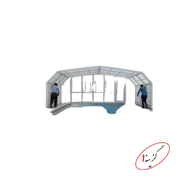 خرید سایبان استخر متحرک